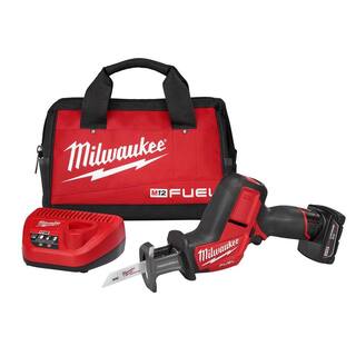 MW M12 FUEL 12V Lithium-Ion Brushless Cordless HACKZALL Reciprocating Saw Kit with M12 Multi-Tool 2520-21XC-2426-20