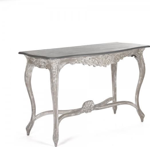 Table Console REUBEN Charcoal Oak Elm   French Country   Console Tables   by EuroLuxHome  Houzz