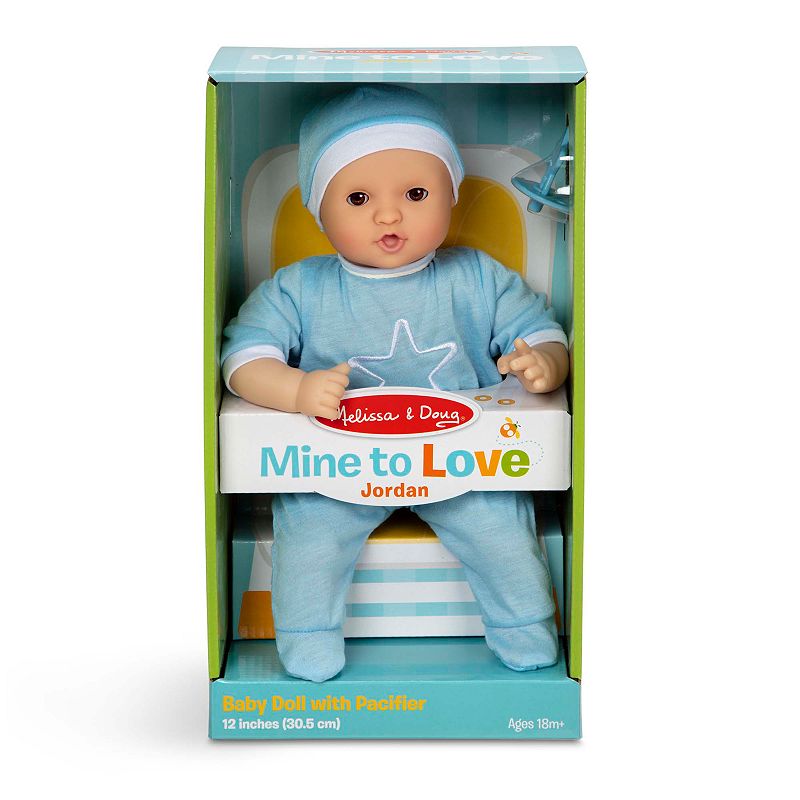 Melissa and Doug Mine to Love Jordan 12 Inch Baby Doll