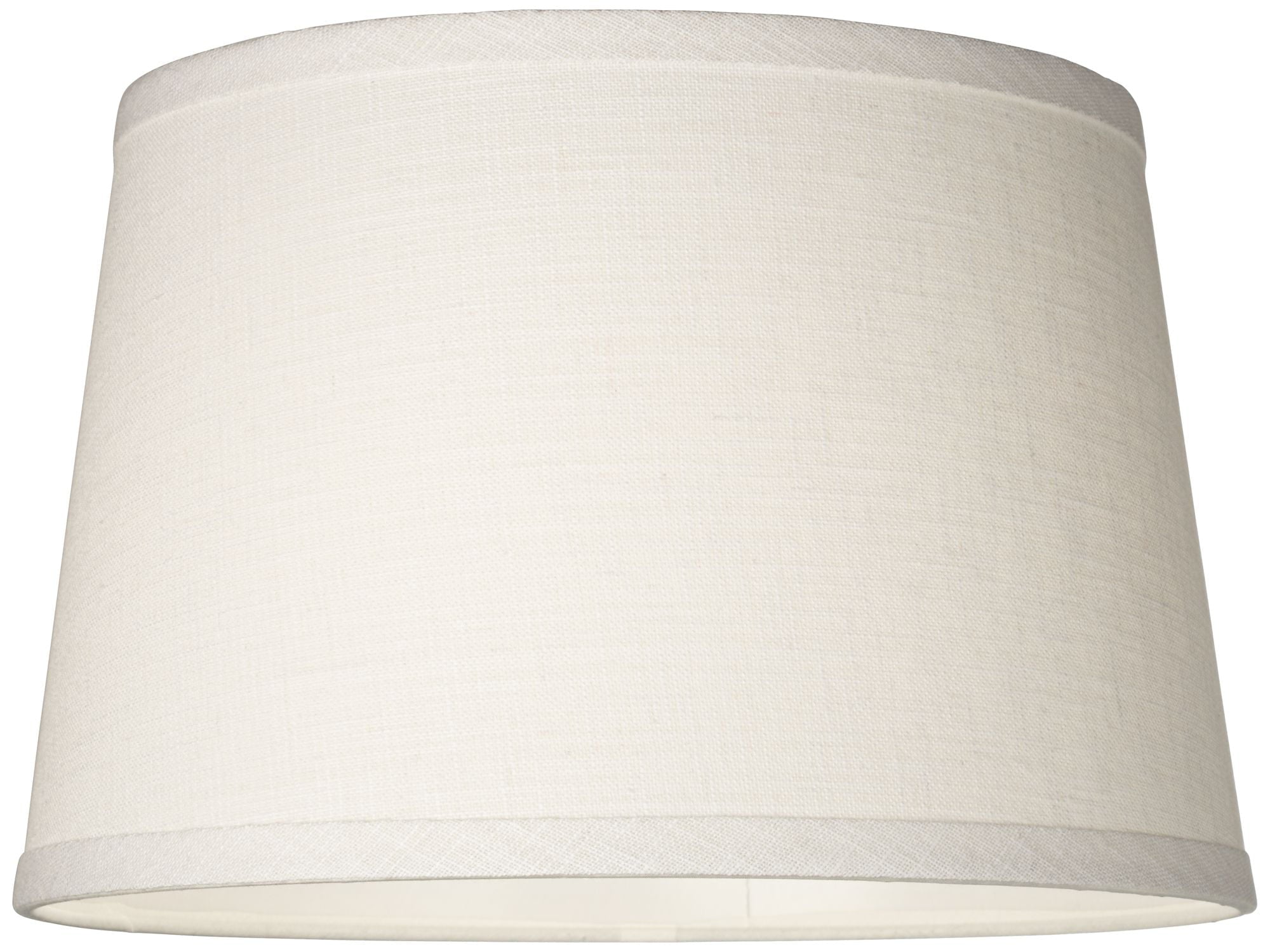 Brentwood White Linen Drum Lamp Shade 10x12x8 (Spider)