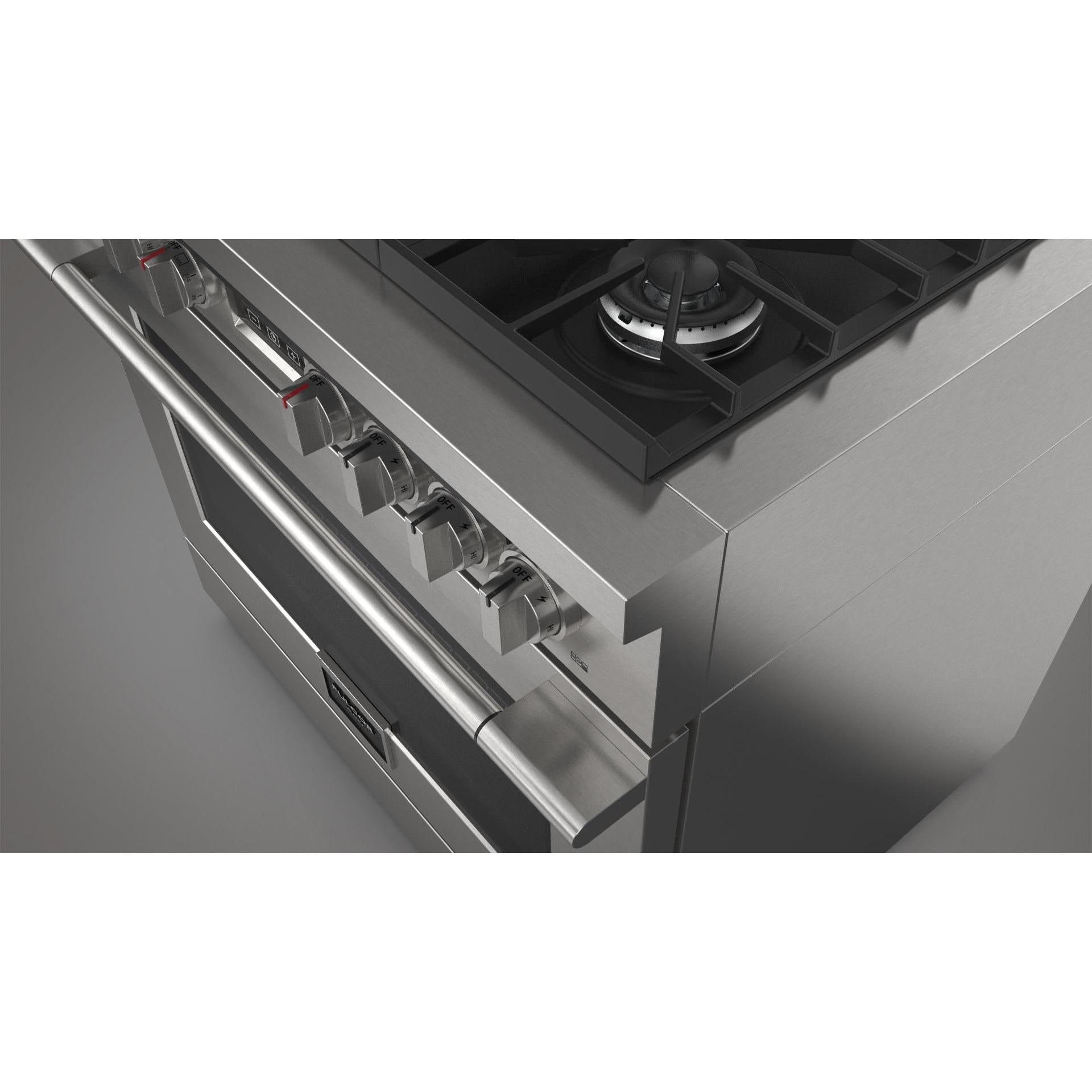 Fulgor Milano 36-inch Freestanding Gas Range with True European Convection Technology F4PGR366S2