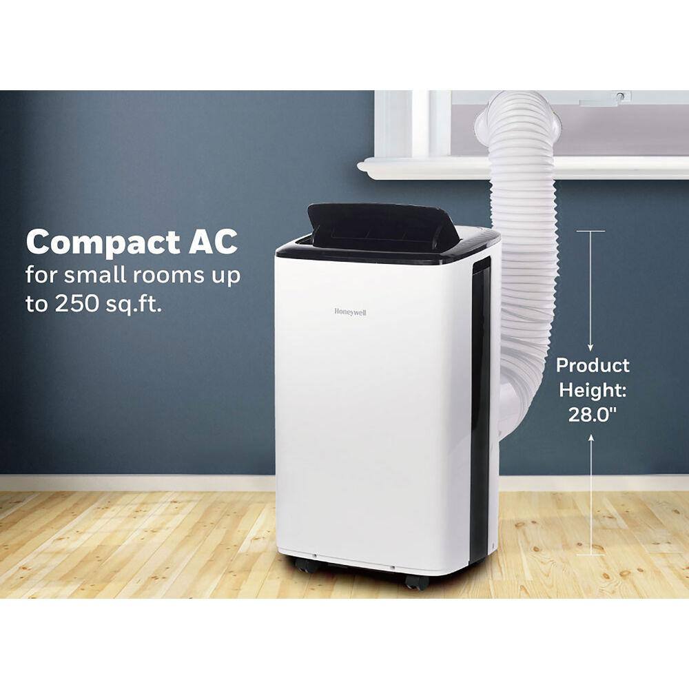 Honeywell 5500 BTU (DOE) 8000 BTU (ASHRAE) Portable Air Conditioner HF8CESVWK5 with Dehumidifier Wi-Fi Up to 350 sq ft in White HF8CESVWK5