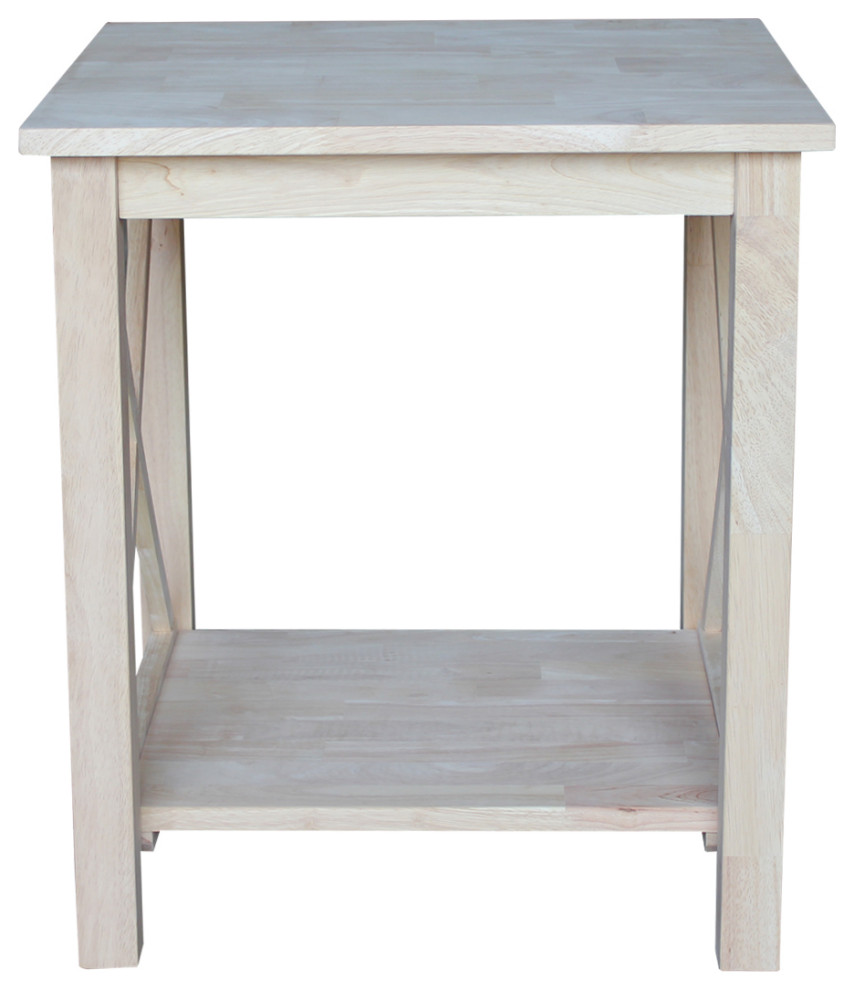 Hampton End Table  Unfinished   Transitional   Side Tables And End Tables   by International Concepts  Houzz