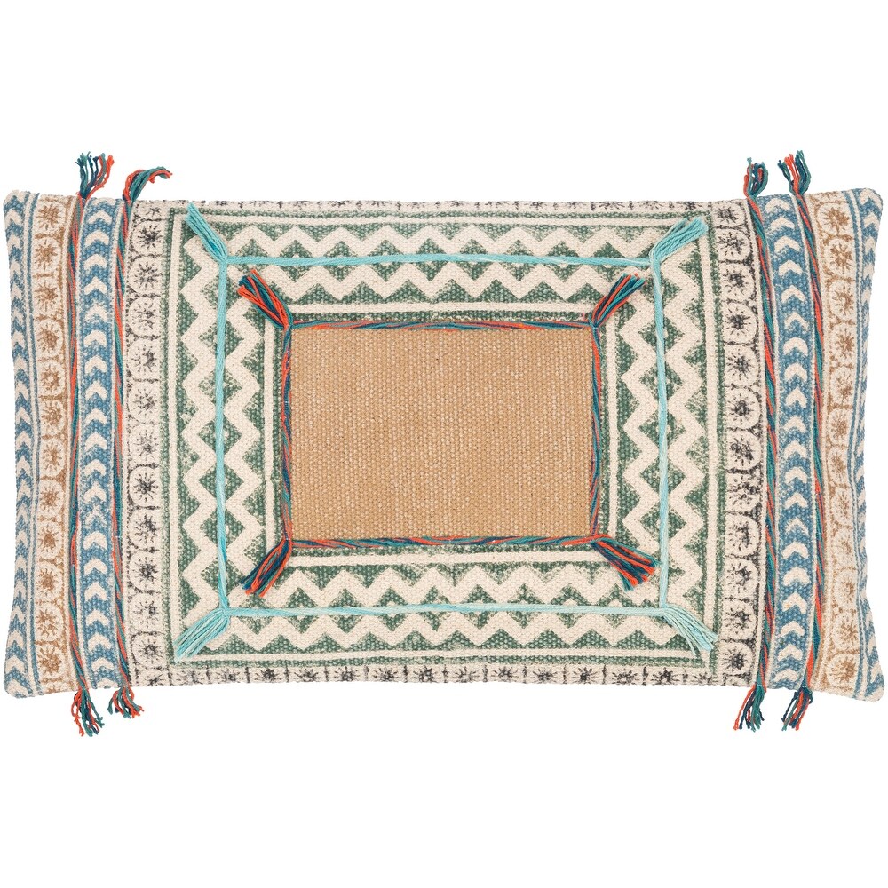 Mehreen Textured Geometric Bohemian Throw Pillow