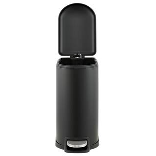 happimess Roland 10.6 Gal. Black Step-Open Trash Can HPM1010B