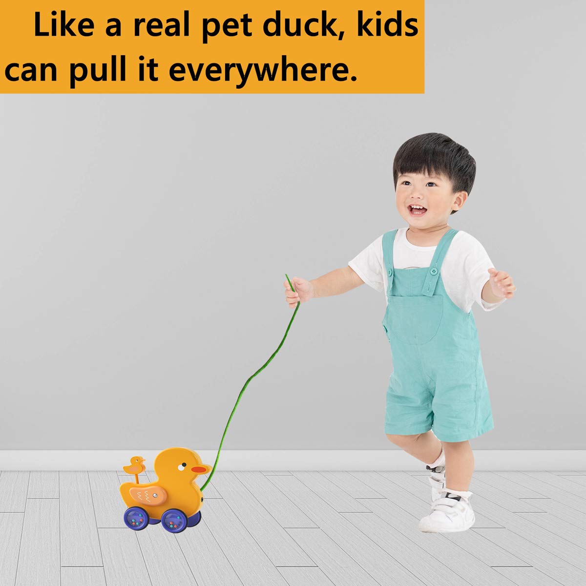 Toddler Toys Learning Toys Pull Toy 1 2 Year Old Boy Girls Outdoor Toys  Gift for Kid's Birthday Christmas Halloween Thanksgiving Day Easter Duck