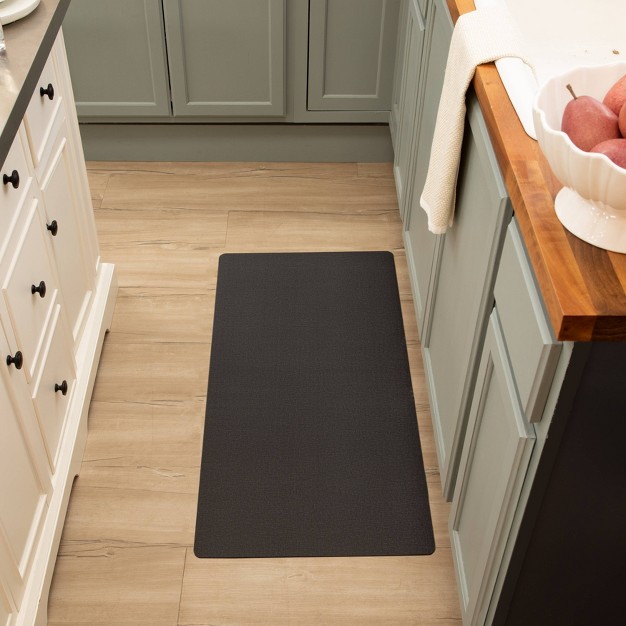 X 40 quot Low Profile Charmed Manor Patterned Polyurethane Kitchen Mat With Foam Rubber Backing