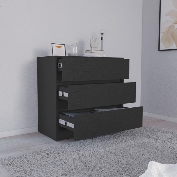 Classic Style 3-Drawers Dresser Chests for Bedroom， Superior Top， Modern Storage Dressers Organizer for Living Room， Hallway - - 37828094