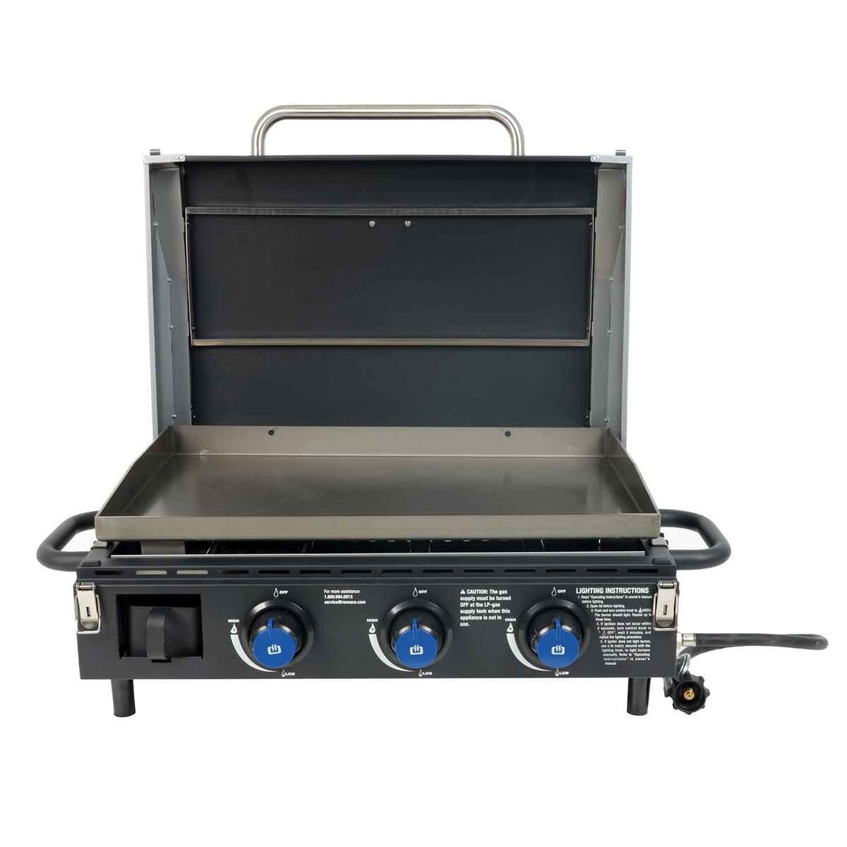 Razor 3 Burner Portable Griddle  Black