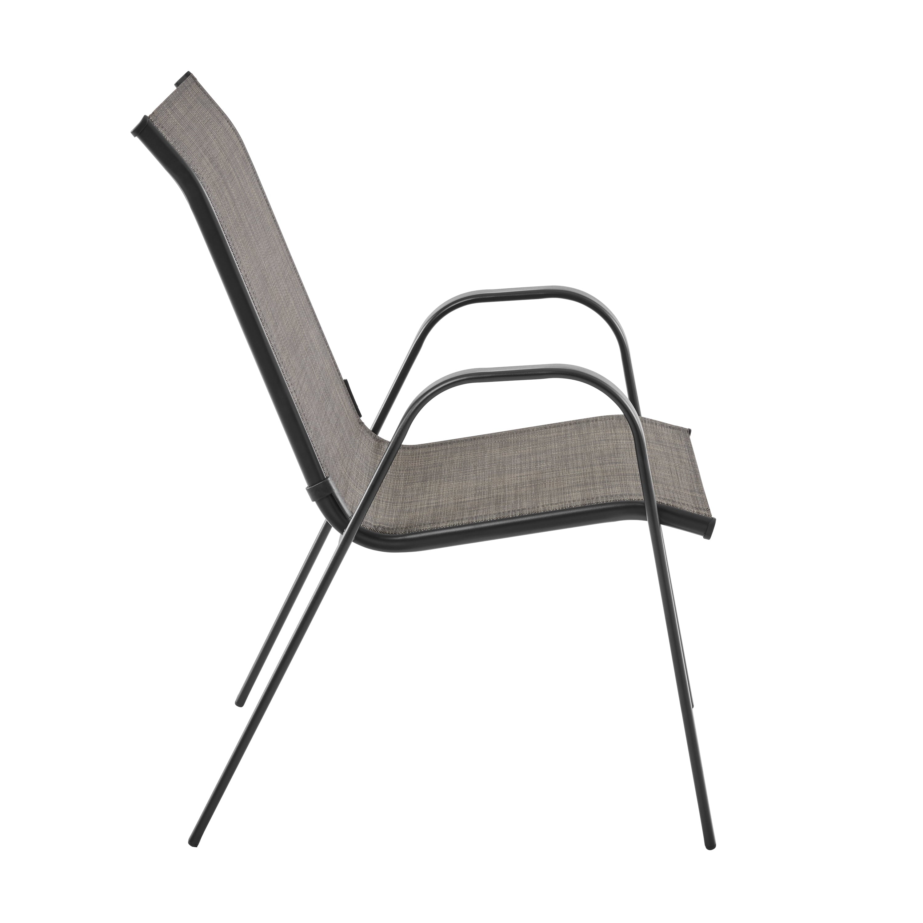 Mainstays Steel Stacking Chair (1 Pack), Grey