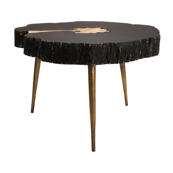 Timber Black and Brass Cocktail Table