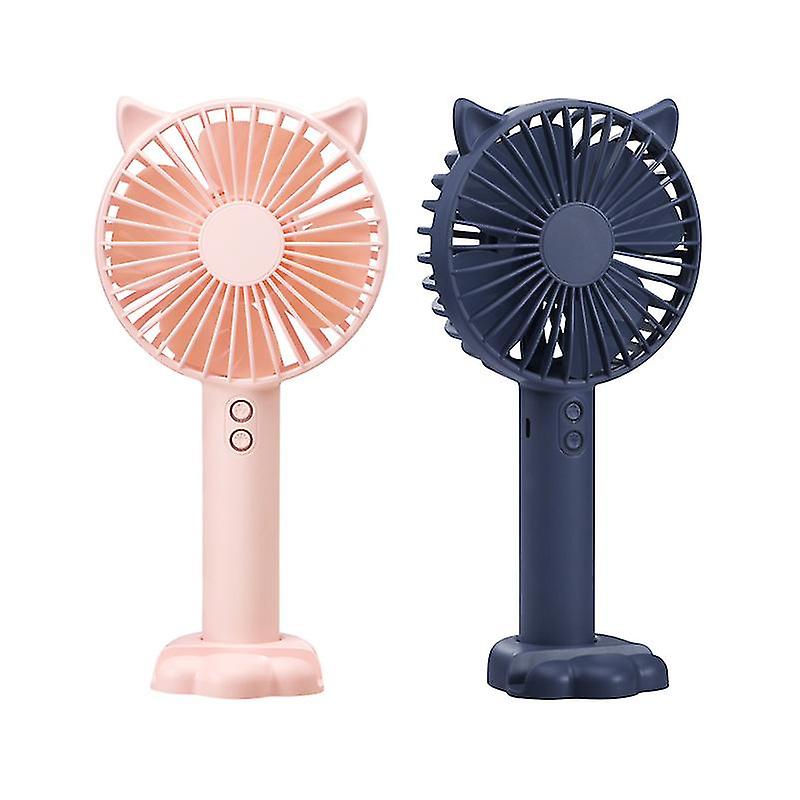 Electric Usb Rechargeable Mini Handheld Fan With Light