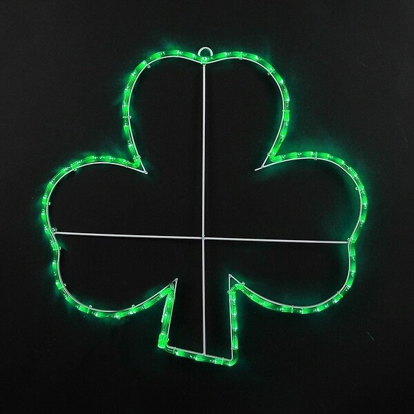 Novelty Lights Green LED Shamrock Rope Light Sculpture，St. Patrick’s Day