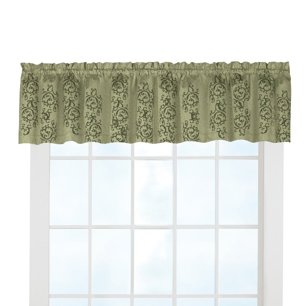 Collections Etc Thermal backed Scroll Insulated Window Valance Blocks Light Reduces Outside Noise And Provides Insulation From Heat And