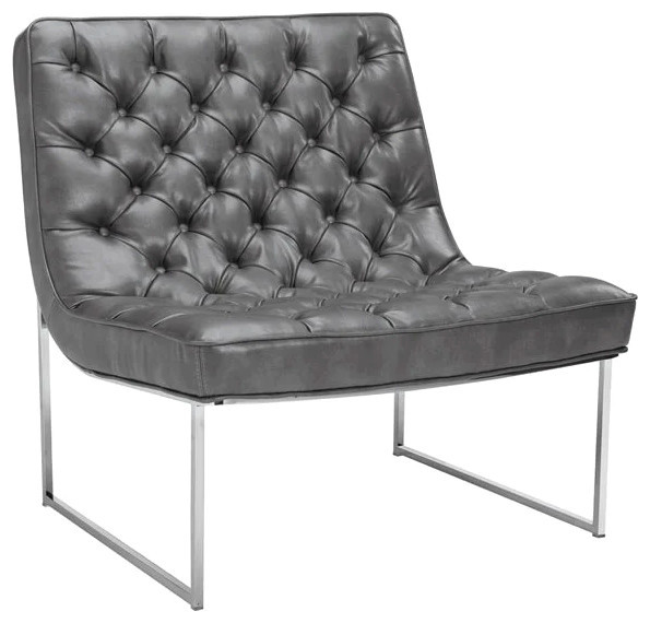 Chardon Lounge Chair  Cantina Magnetite   Contemporary   Indoor Chaise Lounge Chairs   by Virgil Stanis Design  Houzz