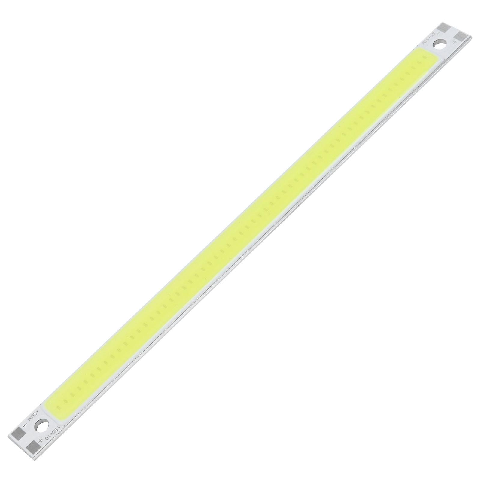 COB LED Lamp Chip 3000‑6500K 12‑14V 10W DIY Strip Shape Light Source Accessory 150x10mmPure White