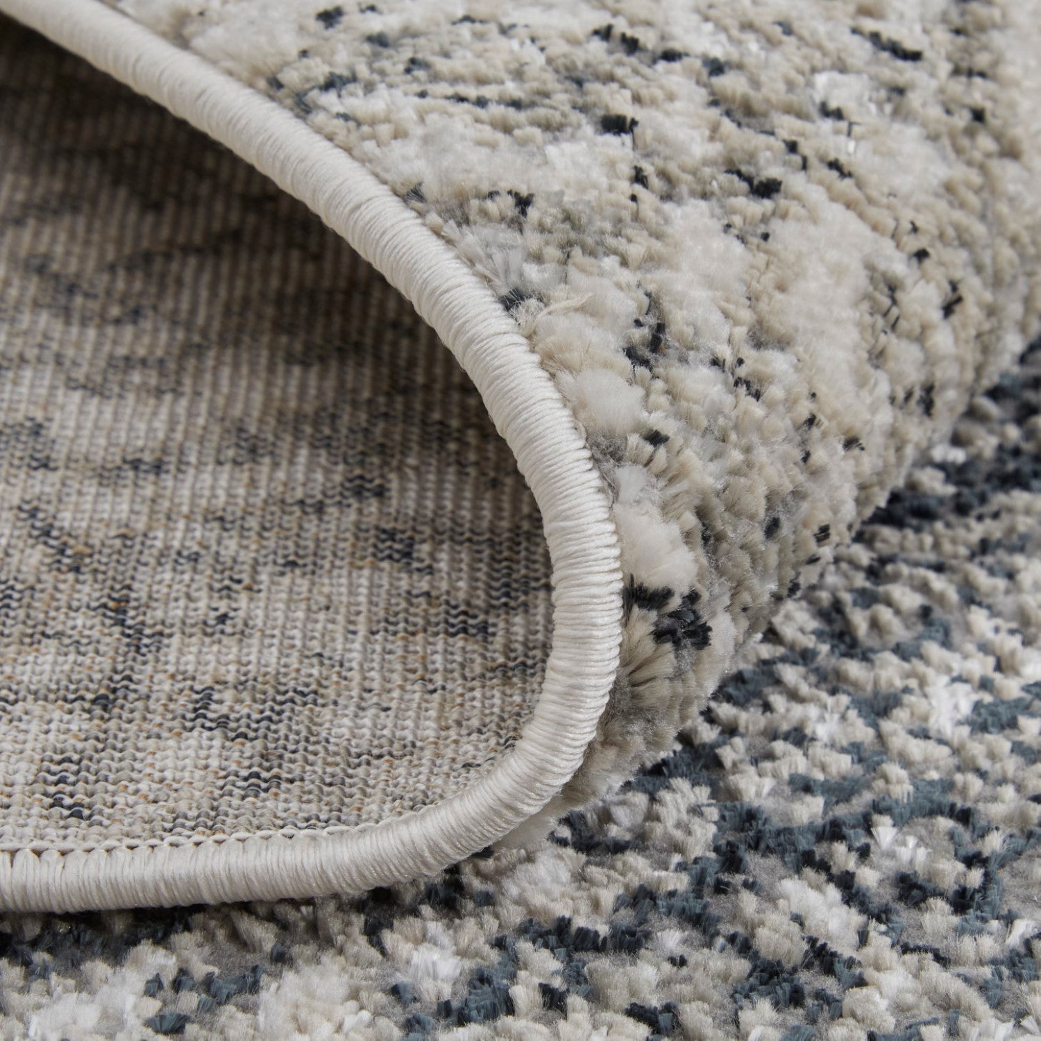 Orin Abstract Ivory/Gray/Blue Rug