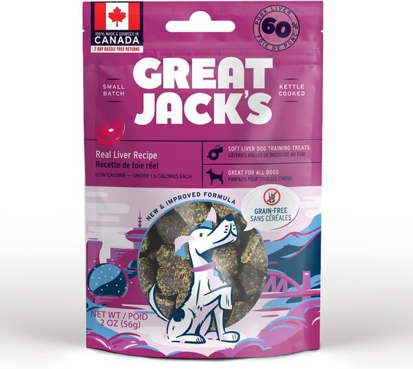 Great Jack's Big Bitz Liver Recipe Grain-Free Dog Treats