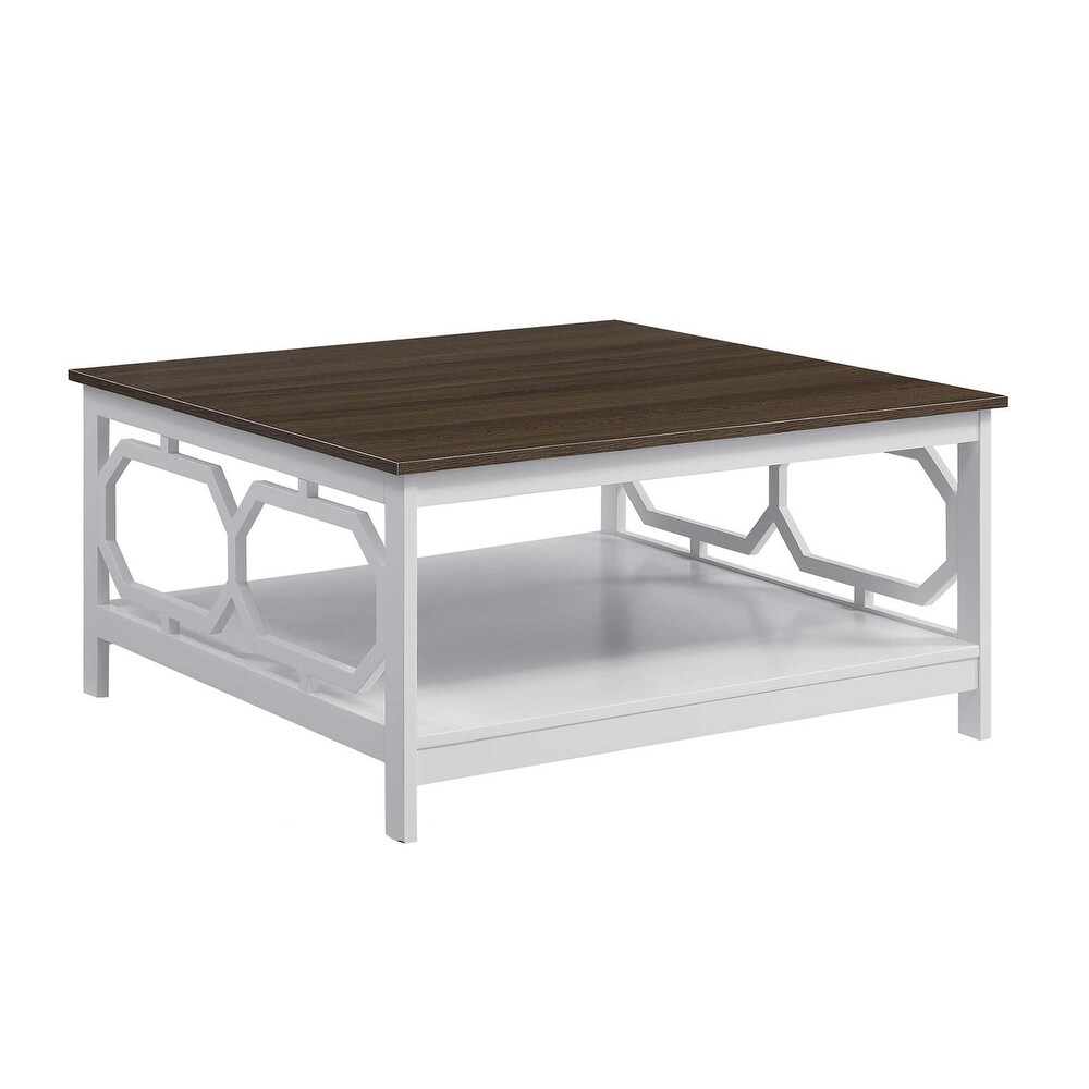 Convenience Concepts Omega Square 36 inch Coffee Table with Shelf