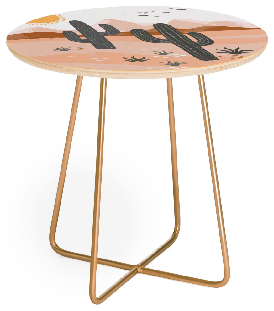 Deny Design Avenie After The Rain Desert Round Side Table   Contemporary   Side Tables And End Tables   by Deny Designs  Houzz