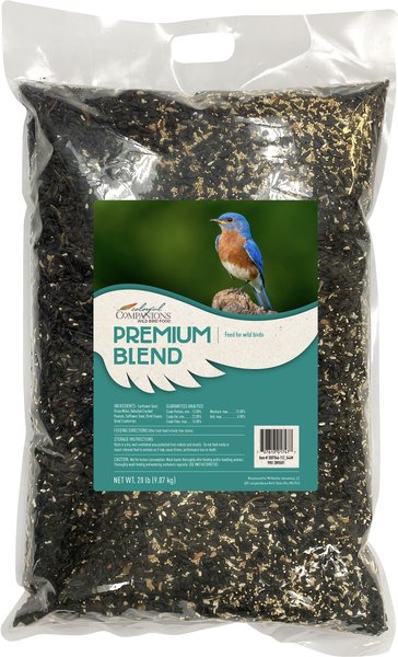 Colorful Companions Premium Blend Wild Bird Food， 20-lb bag