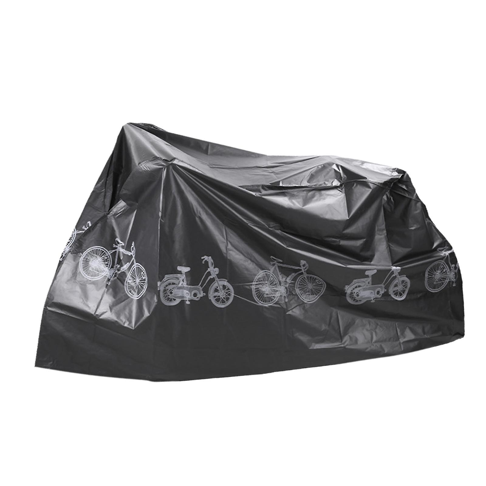 Bike Rain Cover Waterproof Motorcycle Cover For Cycling Mountain Bike Riding Thicken 350g Black