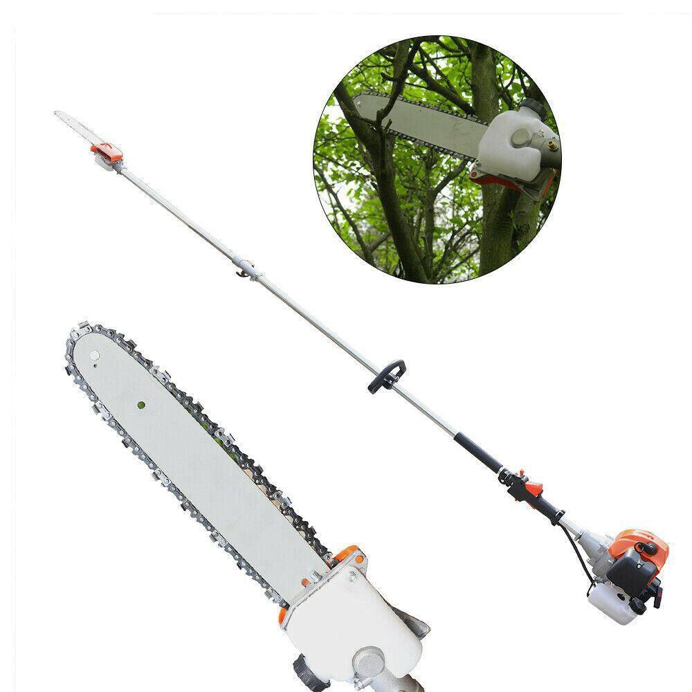 YIYIBYUS 59 in. 52cc 2-Stroke Gasoline Engine Tree Pole Saw Pruner Cordless Gas Chainsaw BI-MLLCR-1507+08