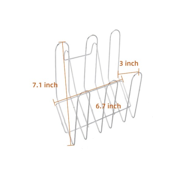 2 Tier Dish Drainer Multifunctional S-shaped Dual Layers Silver