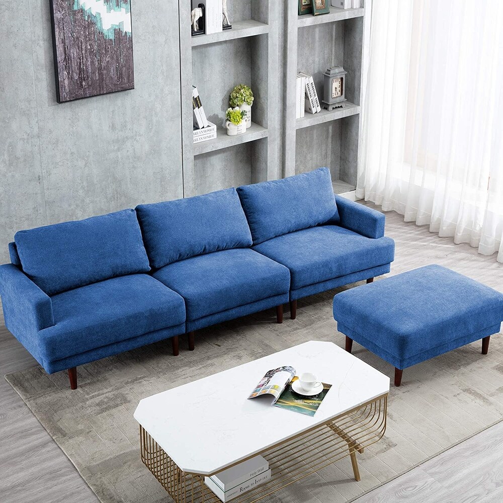 MCombo Sectional Couch Sofa Set with Ottoman  Fabric 5130