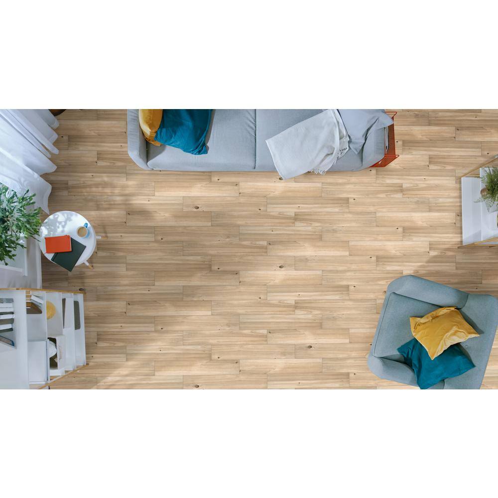 MSI Lanikai Driftwood 8 in. x 36 in. Matte Porcelain Wood Look Floor and Wall Tile (14 sq. ft.Case) NHDLANDRI8X36