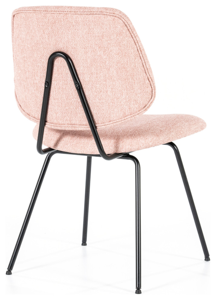 Pink Fletcher Dining Chair  Eleonora Lynn   Midcentury   Dining Chairs   by Luxury Furnitures  Houzz