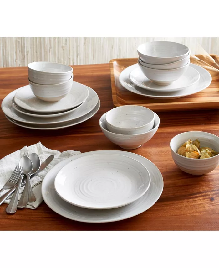 Sango Siterra Round 16 Piece Dinnerware Set Service for 4