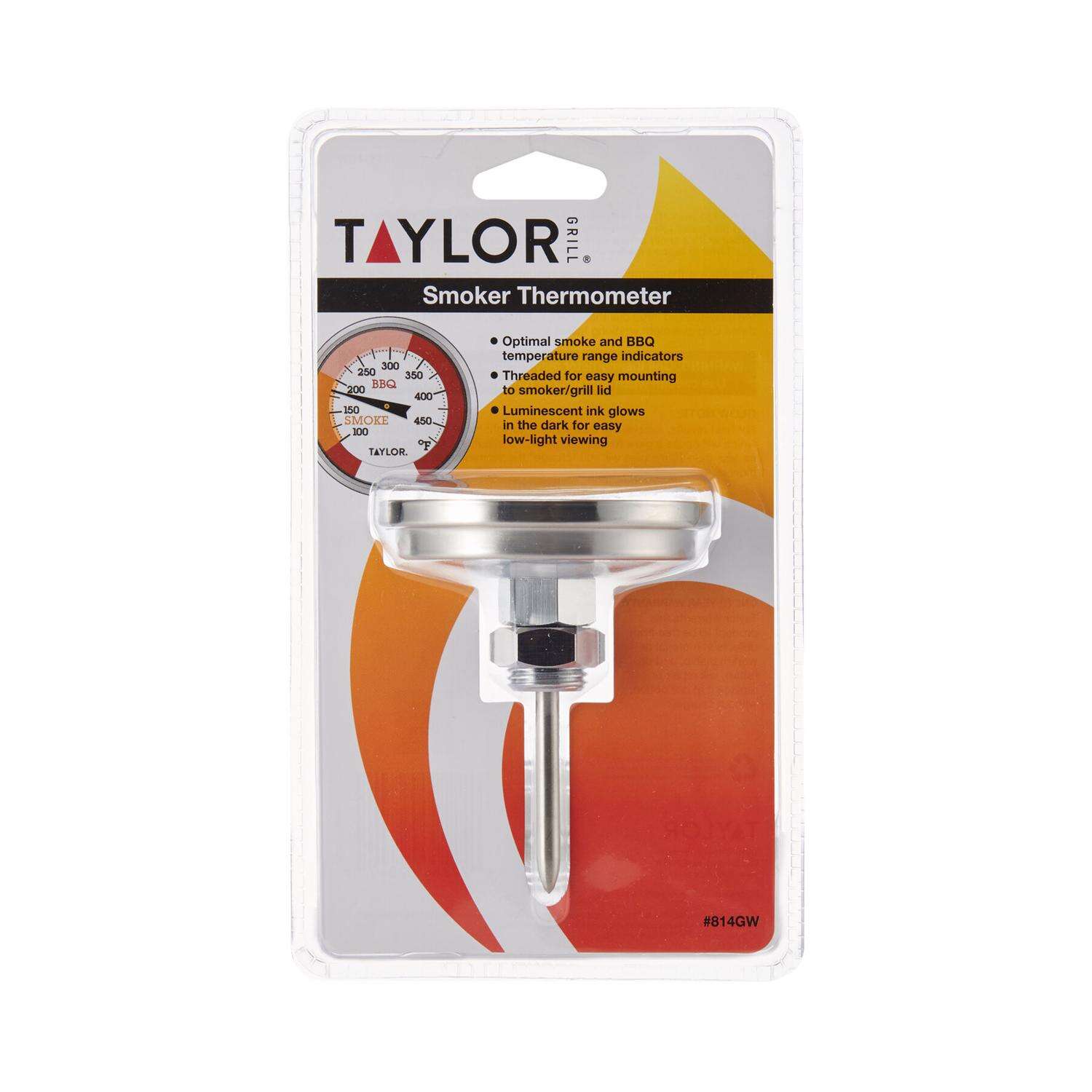 Taylor Grill Works Analog Grill Thermometer Gauge