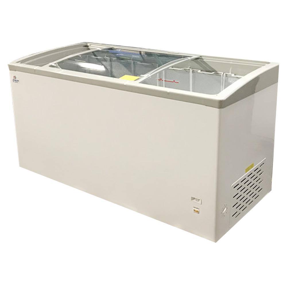 Cooler Depot 60 in. W 16 cu.ft. Manual Defrost Commercial Lap Glass Top Display Chest Freezer in White DXXSD551S