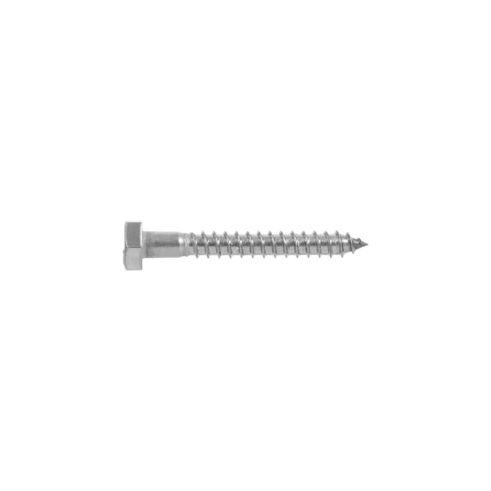 Hillman 5/16-18 x 2 1/2 Stainless Steel Hex Lag Screw 25pk