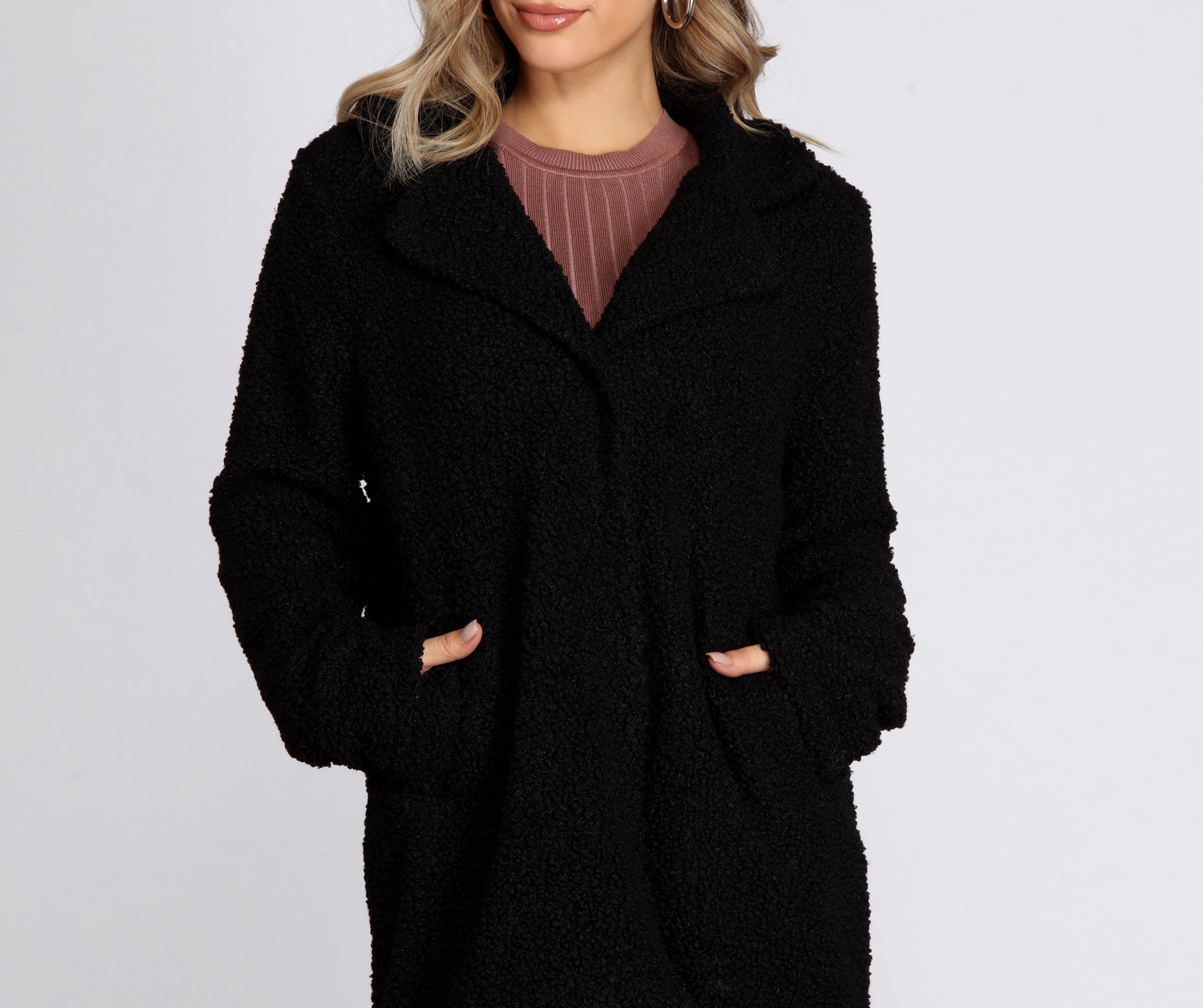 Lovin' Knit Teddy Trench Coat