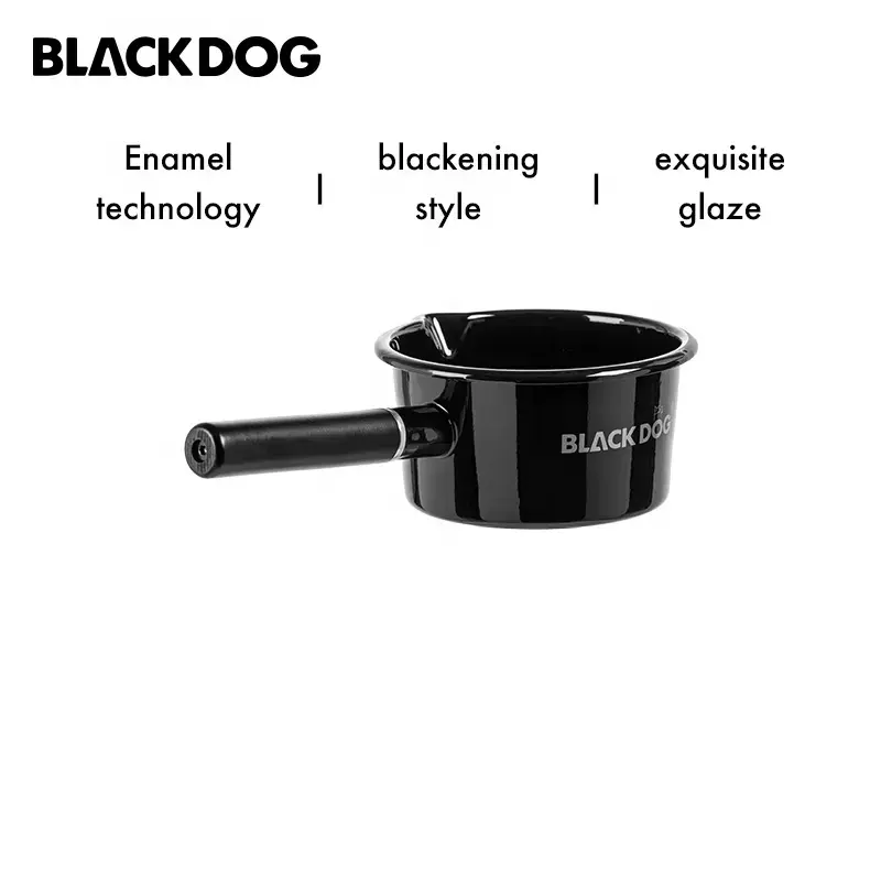 Blackdog Outdoor Exquisite Camping Portable Cookware Pot Camping Cookout Kitchen Enamel Milk Pan