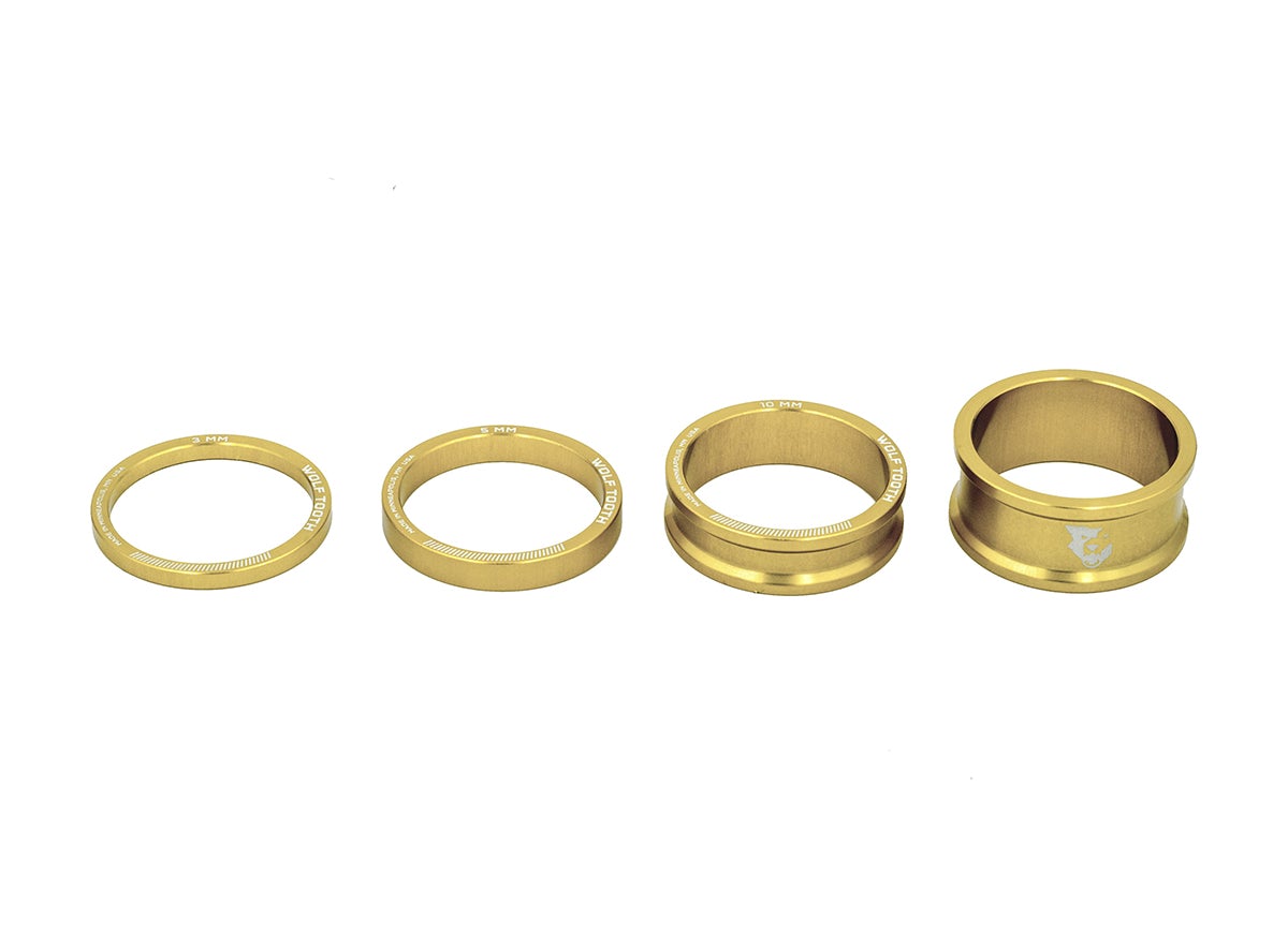 Wolf Tooth Components Precision Headset Spacer Kit - Gold