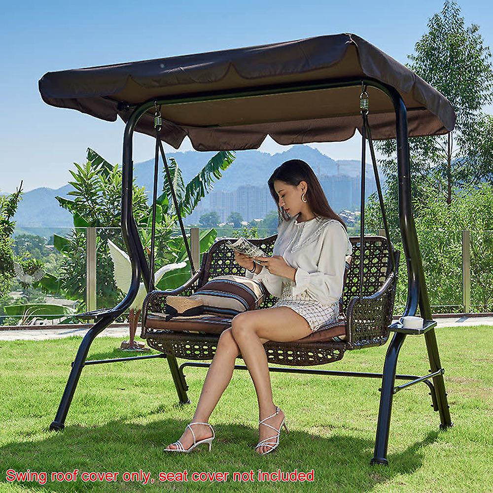 Black 190 Outdoor Top Swing Canopy Waterproof Cover Garden Sun Shade Patio Swing Cover Case Chairs Hammock Cover Pouch