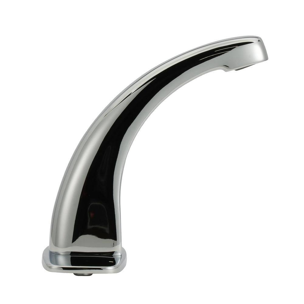 Zurn AquaSense Hardwired Touchless Single Hole Bathroom Faucet with 0.5 GPM Aerator 4 in. Cover Plate in Chrome Z6913-XL-ACA-CP4