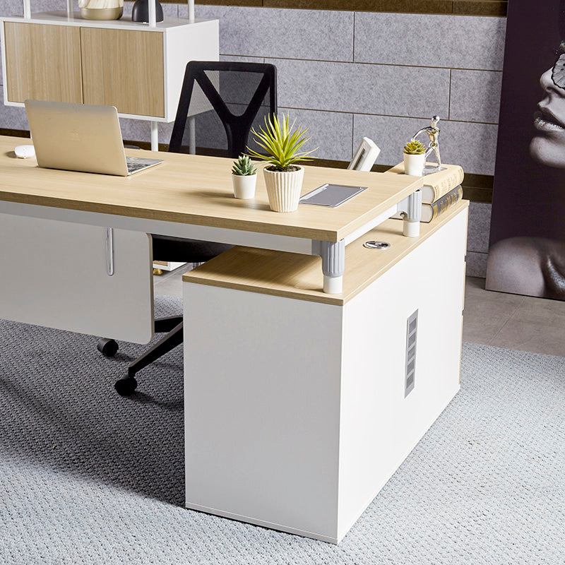 RAVEN SINGLE Workstation 160-180/100cm - Natural White