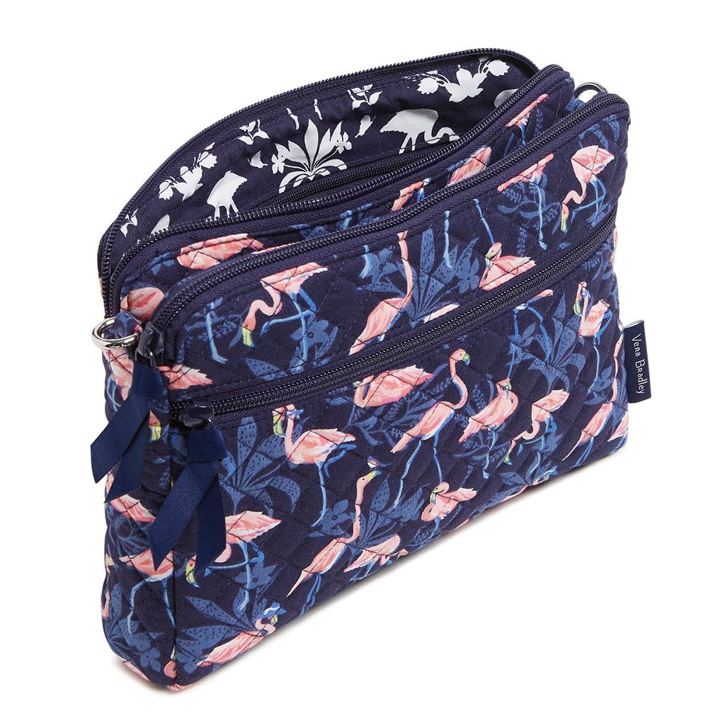 Vera Bradley  Triple Compartment Crossbody in Flamingo Party