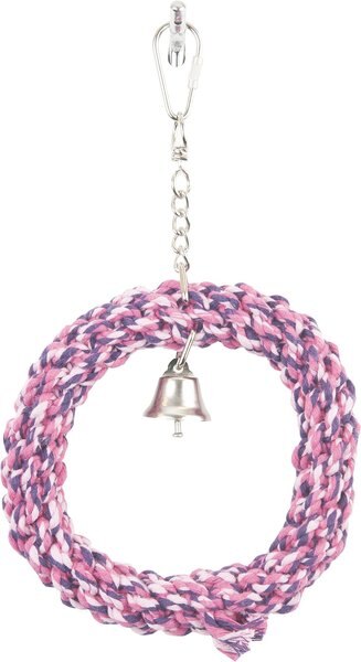 Bird Life Braided Rope Bird Swing， Small