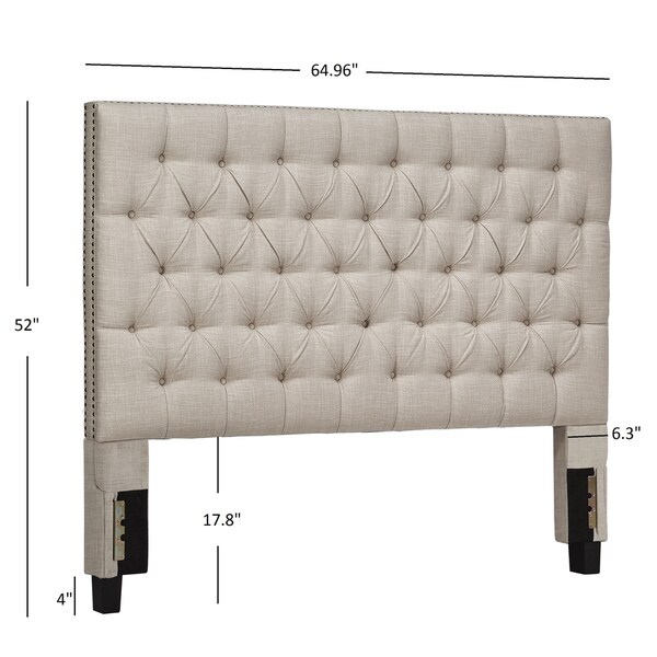 Knightsbridge Tufted Linen Chesterfield Headboard by iNSPIRE Q Artisan - - 12370840