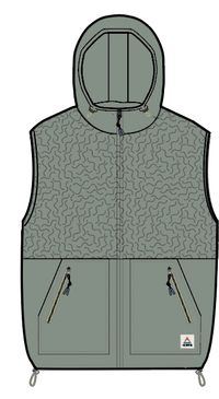 Beebalm Recycled Sherpa Fleece Vest - Pistachio