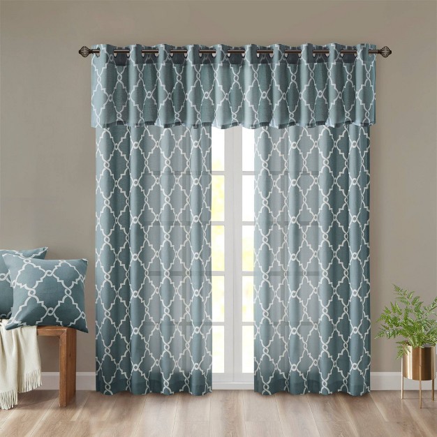 Sereno Fretwork Print Valance