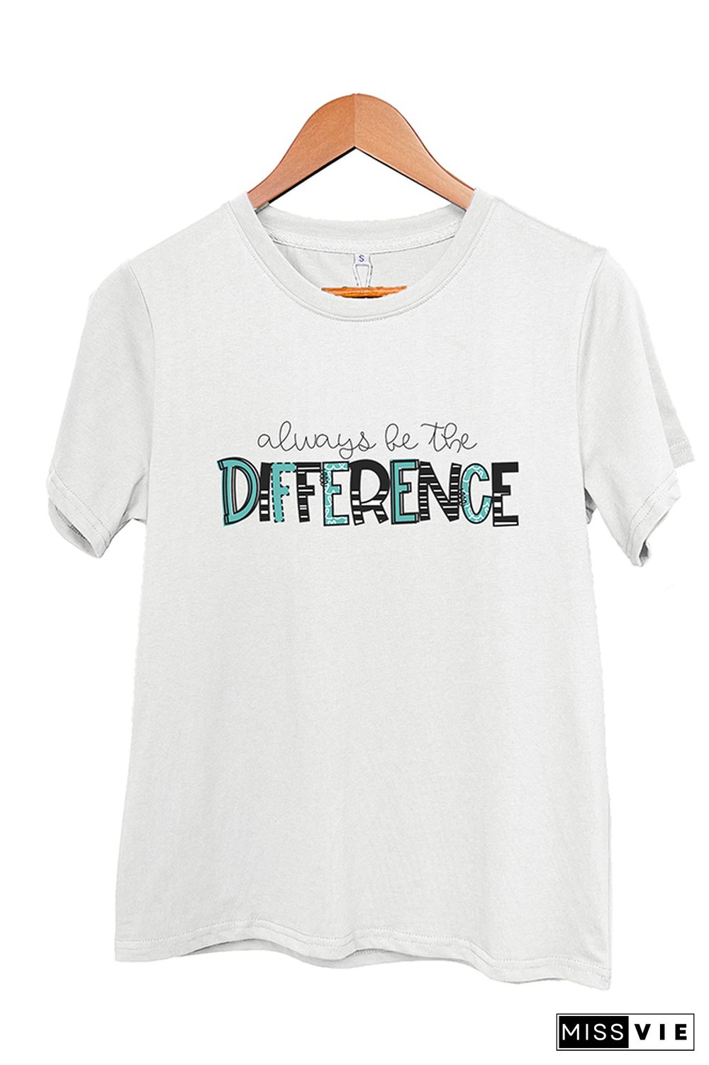 Always Be The Difference Short Sleeve Graphic Tee Wholesale