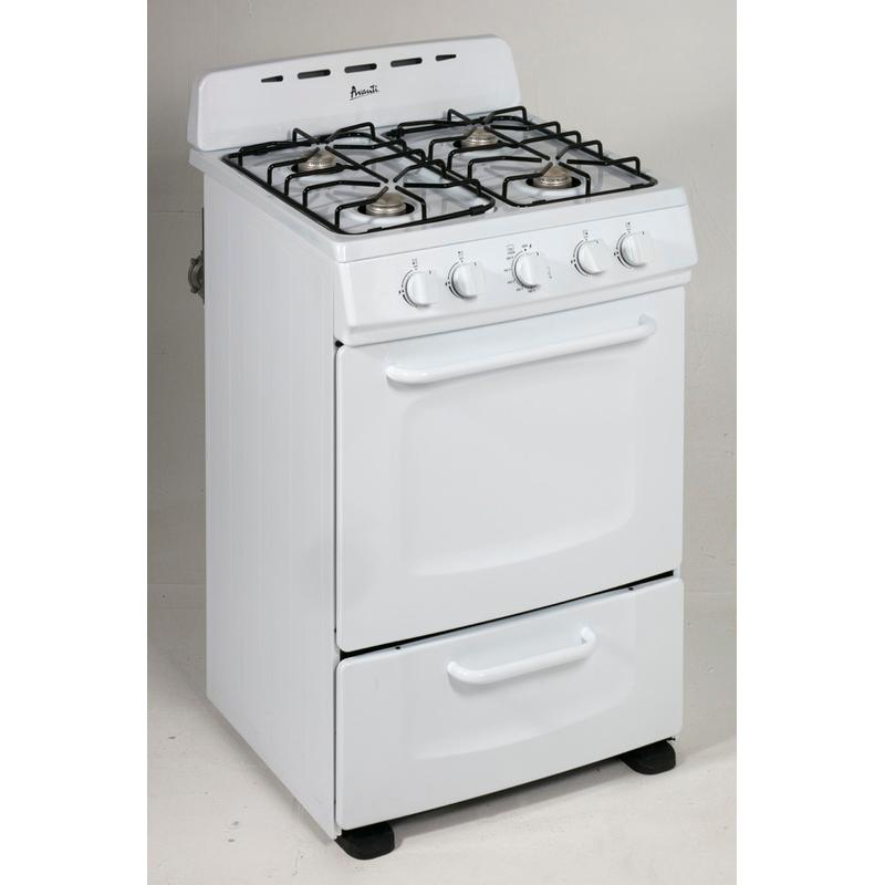 Avanti 24in Freestanding Gas Range GRO24P0W