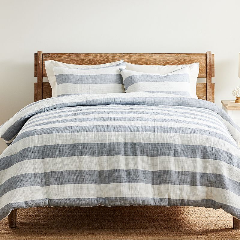 Sonoma Goods For Life? Stillwater Gauze Stripe Duvet Cover Set with Shams