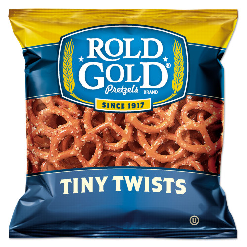 Rold Gold Tiny Twists Pretzels， 1 oz Bag， 88/Carton (32430)